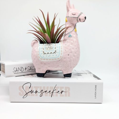 Pink Llama Planter Pot