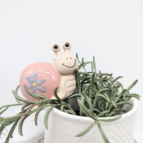 Pink Snail Pot Hanger Sitter