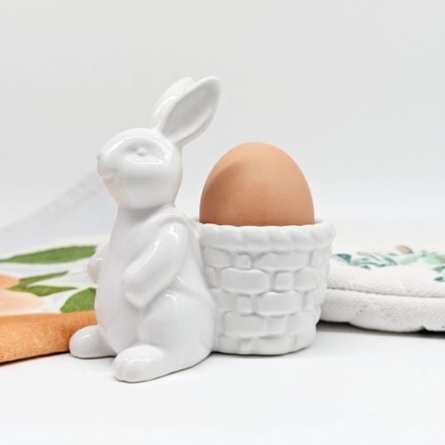 White Bunny Egg Cup