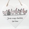 Ceramic Wall Sign Some Crazy Cluckers Live Her