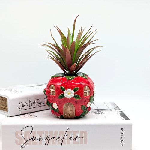 Floral Red Strawberry House Vase