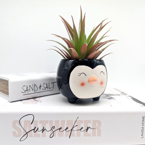 Black Penguin Succulent Planter Pot