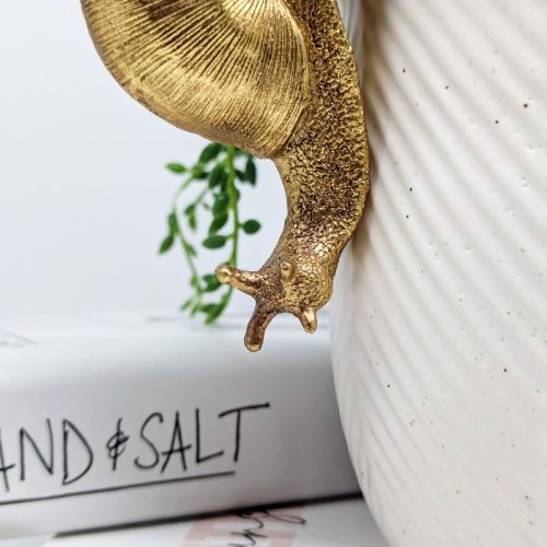 Golden Snail Pot Hanger Sitter