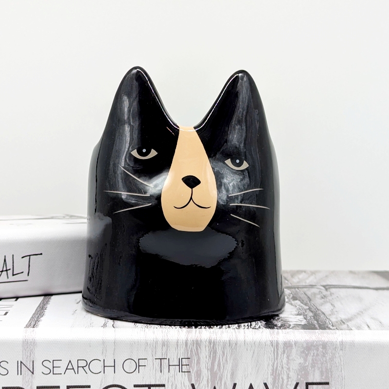 Black Cat Ceramic Planter Pot Black Cat Ceramic Planter Pot
