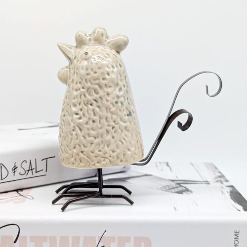Ceramic Country Chicken Figurine