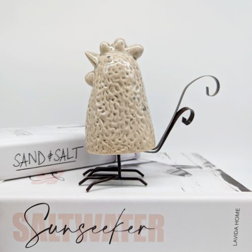 Ceramic Country Chicken Figurine