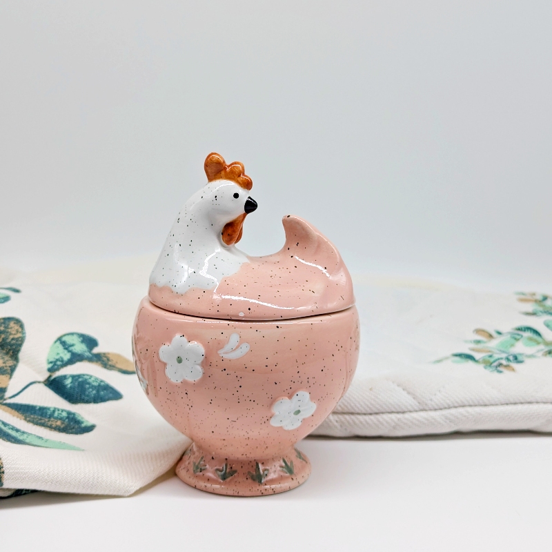 Chicken Ceramic Jar with Lid