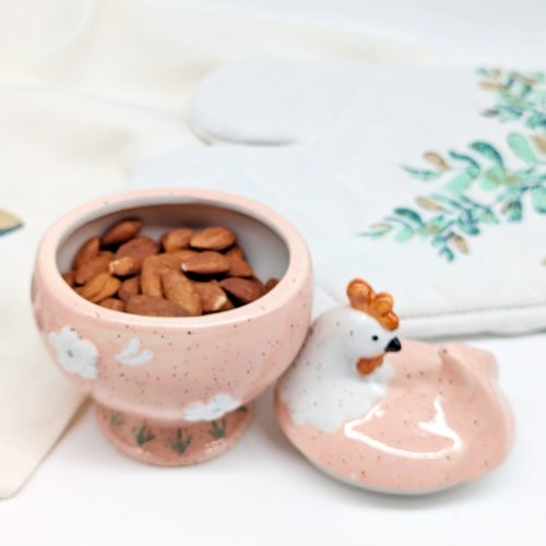 Chicken Ceramic Jar with Lid