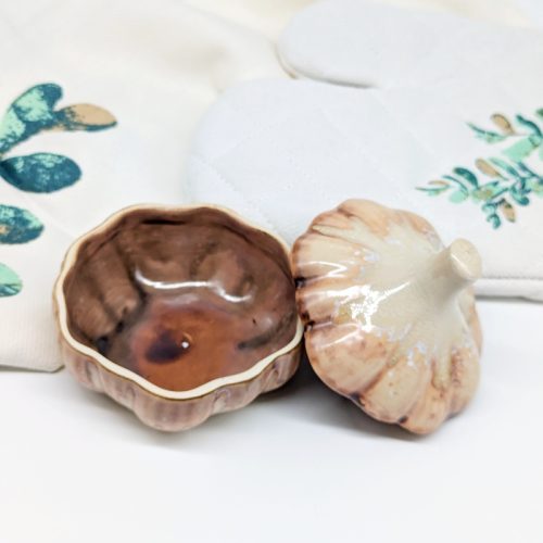 Earthy Ceramic Garlic Keeper