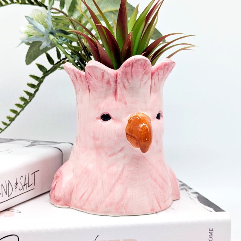 Galah Parrot Ceramic Planter Pot_k Galah Parrot Ceramic Planter Pot