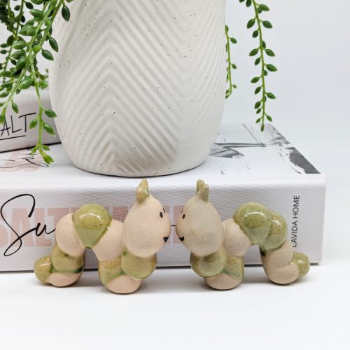 Green Caterpillar Pot Hanger Sitter