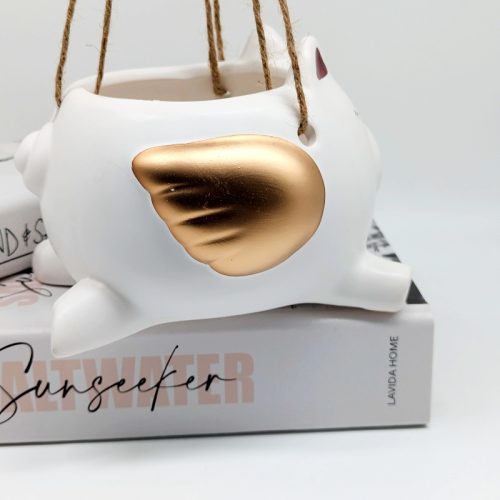 Hanging Pig Ceramic Planter Pot