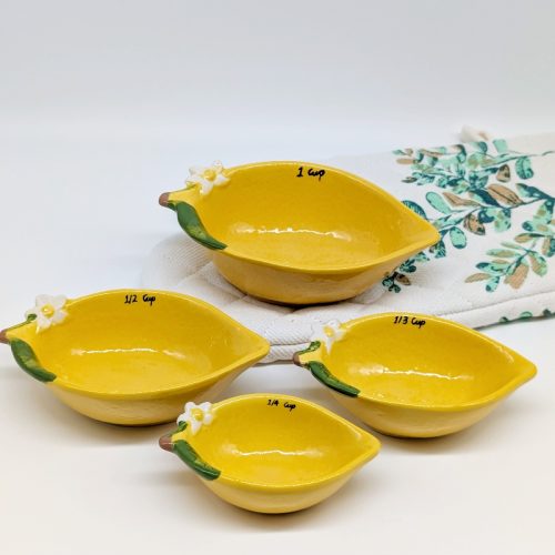 Lemon Measuring Cups 4 Piece Set