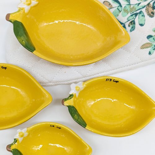 Lemon Measuring Cups 4 Piece Set