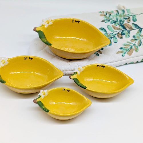 Lemon Measuring Cups 4 Piece Set