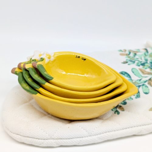 Lemon Measuring Cups 4 Piece Set