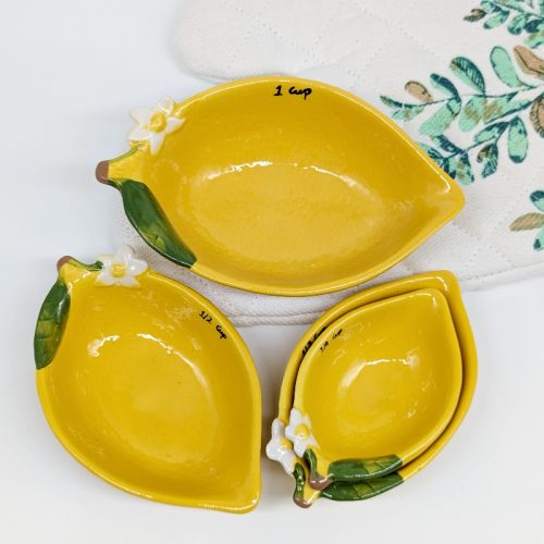 Lemon Measuring Cups 4 Piece Set