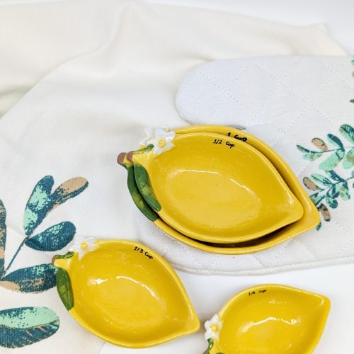 Lemon Measuring Cups 4 Piece Set