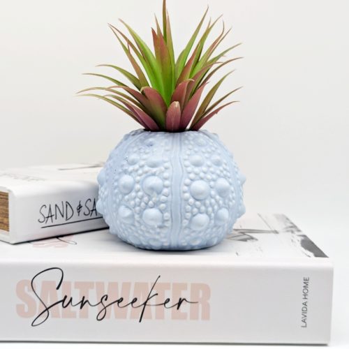 Light Blue Urchin Vase Pot