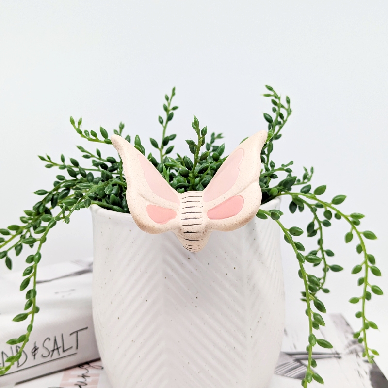 Pink Butterfly Pot Hanger Sitter_E Pink Butterfly Pot Hanger Sitter_D