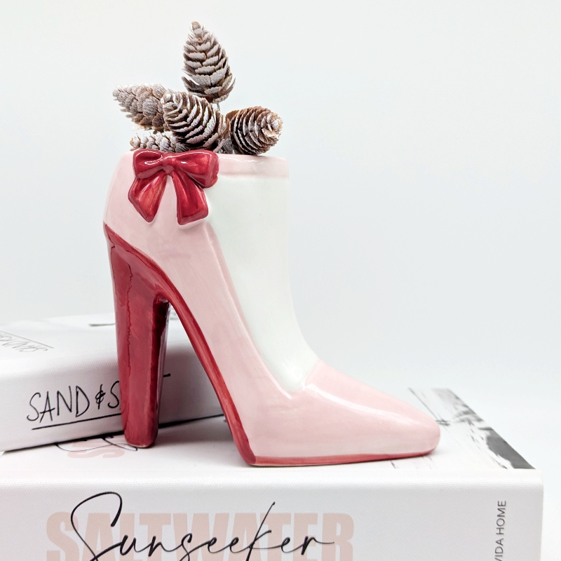 Pink Heels Succulent Planter Pot_A Pink Shoe Ceramic Succulent Planter