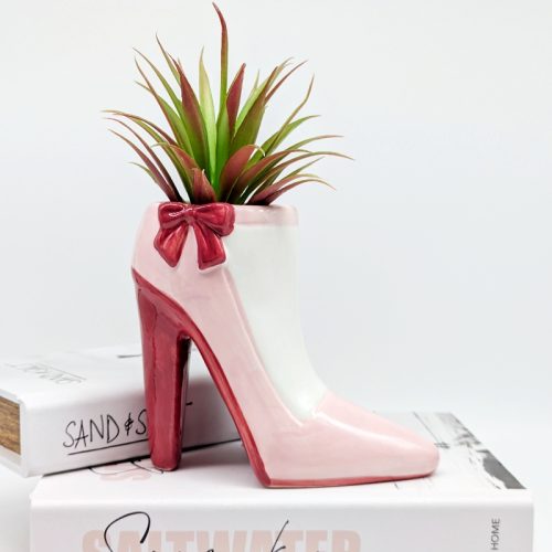 Pink Shoe Ceramic Succulent Planter