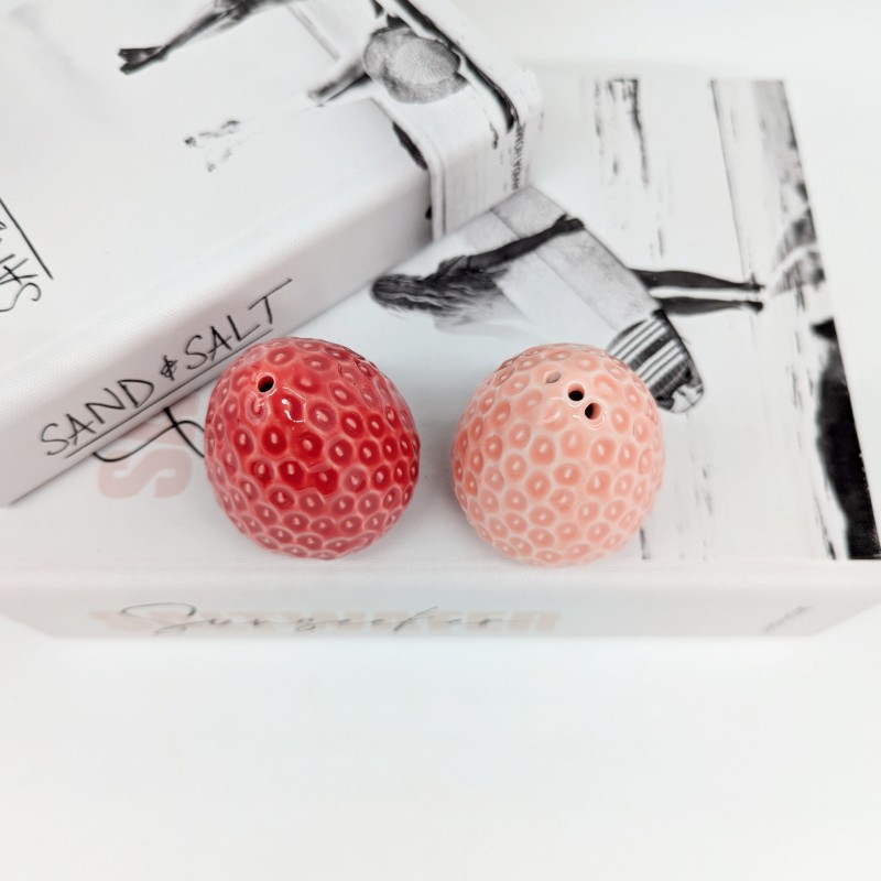 Pink Red Strawberry Salt Pepper Shaker Set_b Pink Red Strawberry Salt Pepper Shaker Set