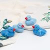 Set of 4 Ceramic Floating Blue Duck Ornament