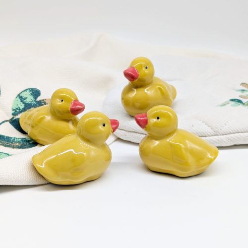 Set of 4 Ceramic Floating Duck Ornament