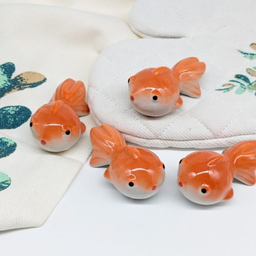 Set of 4 Ceramic Floating Fish Ornament
