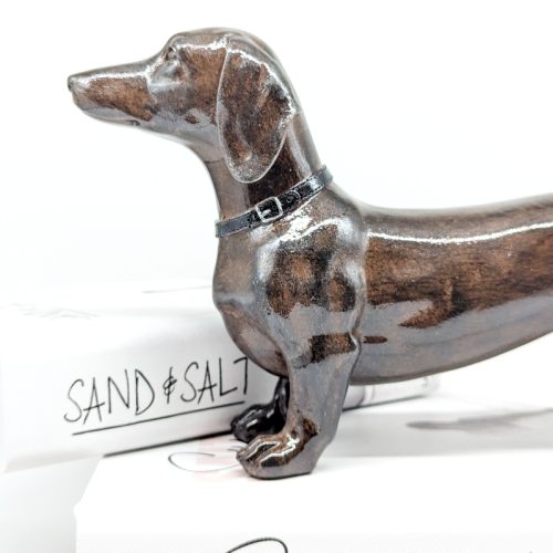 Shiny Dachshund Dog Figurine