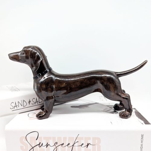Shiny Dachshund Dog Figurine