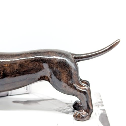 Shiny Dachshund Dog Figurine
