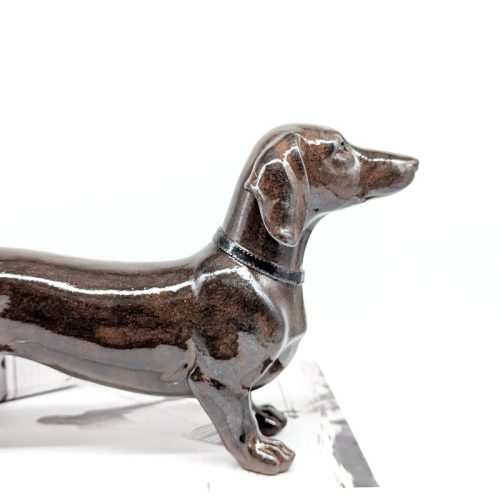 Shiny Dachshund Dog Figurine