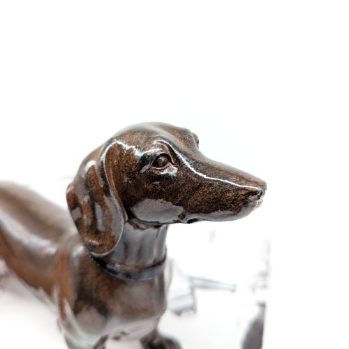 Shiny Dachshund Dog Figurine