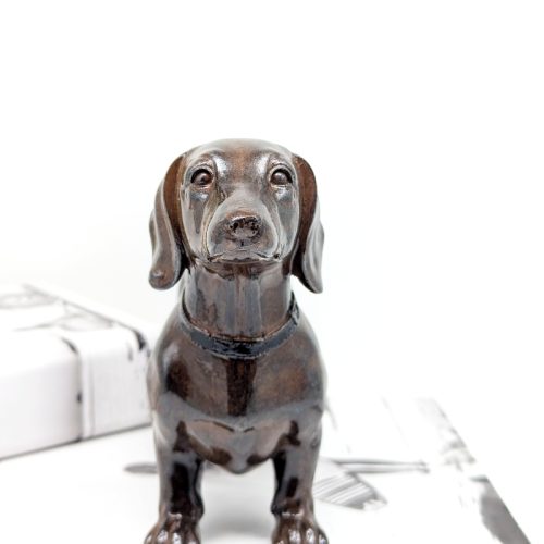 Shiny Dachshund Dog Figurine