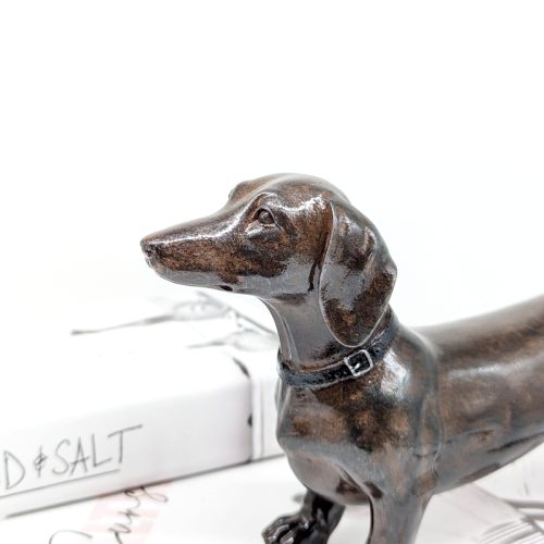 Shiny Dachshund Dog Figurine