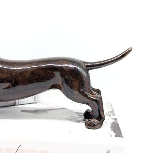 Shiny Dachshund Dog Figurine
