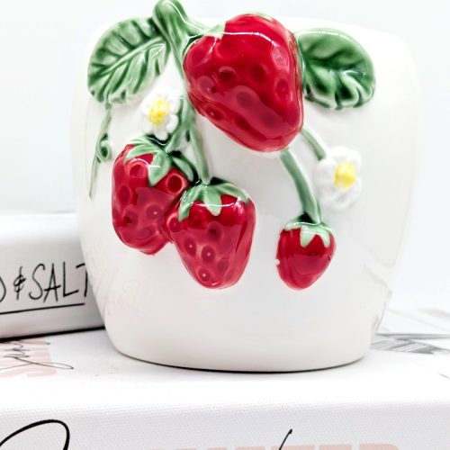 Strawberry Bunch Ceramic Planter Pot