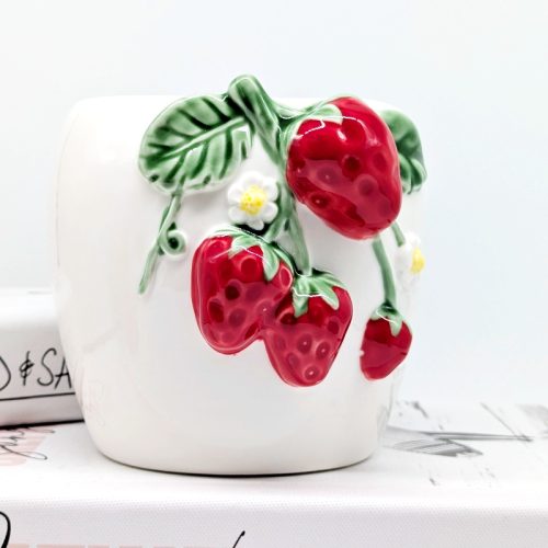 Strawberry Bunch Ceramic Planter Pot