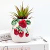 Strawberry Bunch Ceramic Planter Pot