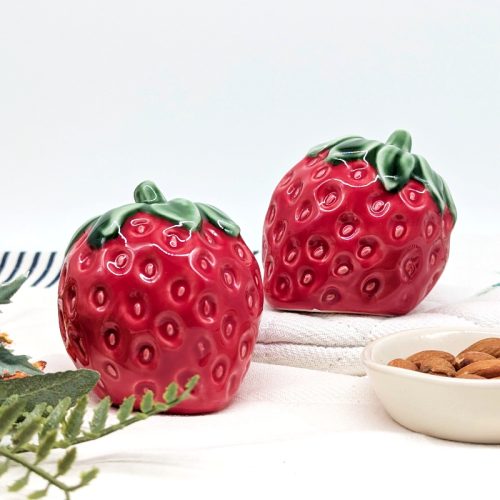 Strawberry Fruit Salt Pepper Shaker Set