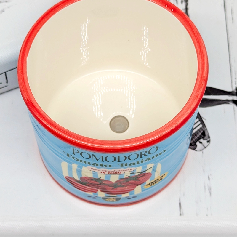 Tomato Can Ceramic Planter Pot_C