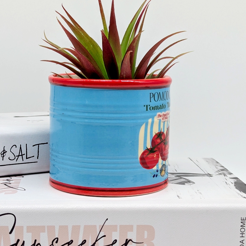 Tomato Can Ceramic Planter Pot_E