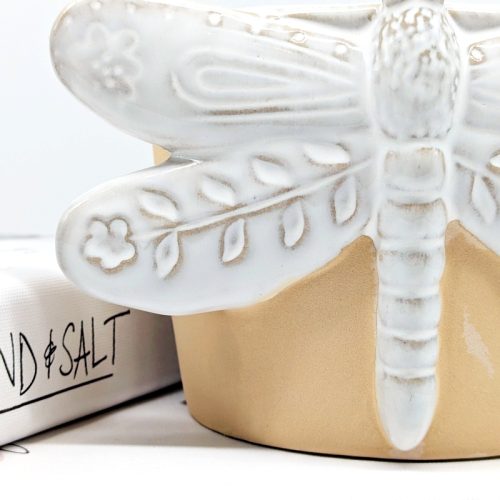 Sandy Dragonfly Ceramic Planter Pot