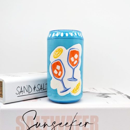Summer in Soda Can Ceramic Vase