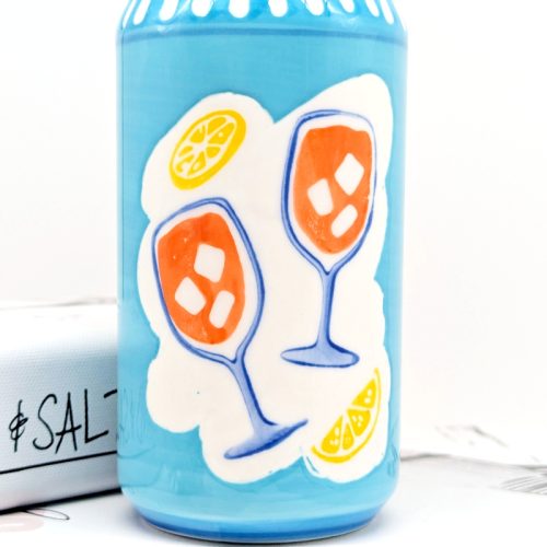 Summer in Soda Can Ceramic Vase