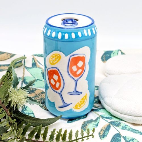 Summer in Soda Can Ceramic Vase