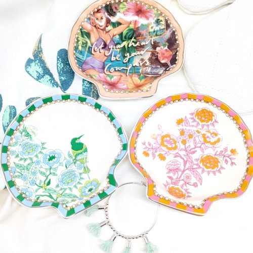 Sunny Flowers Ceramic Trinket Dish