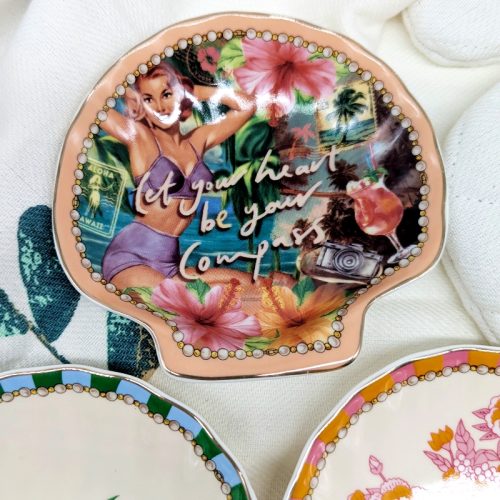 Hollywood Girl Ceramic Trinket Dish